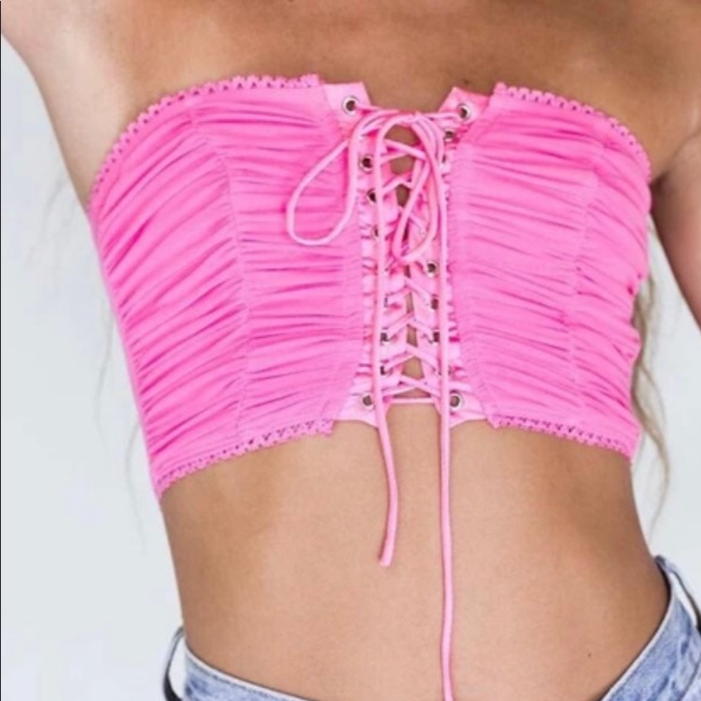 Princess Polly lace up tube top